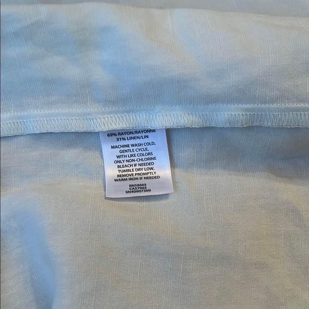 Something Navy White Ruffled Spaghetti Strap Sund… - image 4